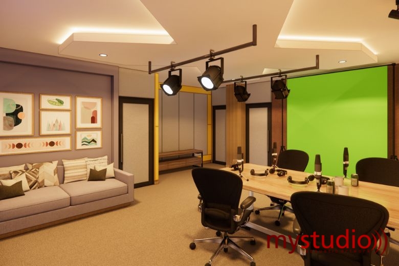 Studio Podcast Universitas Terbuka Bandung | Kontraktor Pembuatan Studio Podcast Bandung